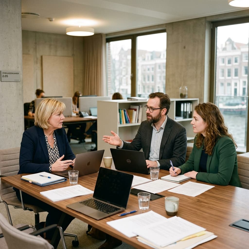 Gemeentehuis overleg